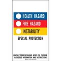Brady Brady Hazardous Materials Identification Guide Color Bar Labels, 10/PKG, 3inW x 5inH 121453